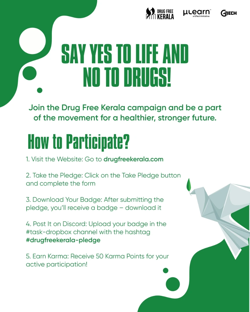 Drug-Free Kerala Campaign visual 1