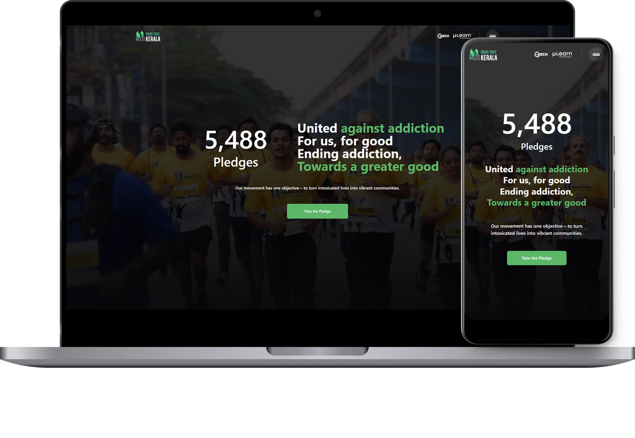 Drug-Free Kerala Campaign mockup